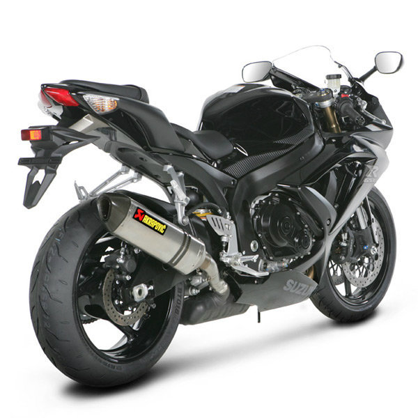 GSX-R６００用AKRAPOVIC チタンマフラー  K8/K9/L0  サブコンセット Akrapovic Suzuki GSX-R600 08-10 Street Legal Slip On Exhaust